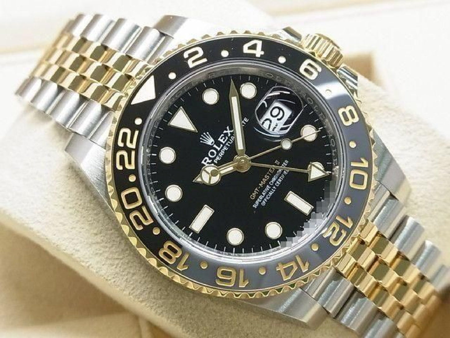 ROLEX GMT MasterII SS xYG black x gray bezel 126713GRNR '23 purchased Mens 193268737 hannari-shop