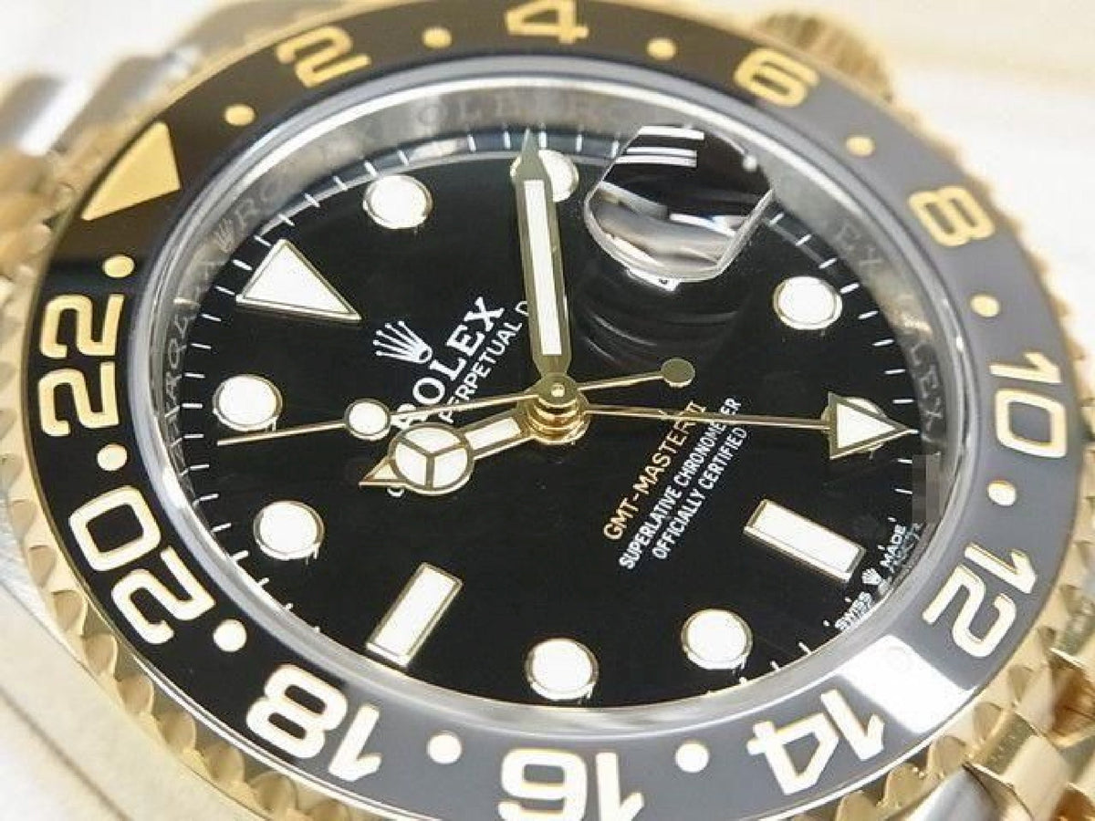 ROLEX GMT MasterII SS xYG black x gray bezel 126713GRNR '23 purchased Mens 193268737 hannari-shop