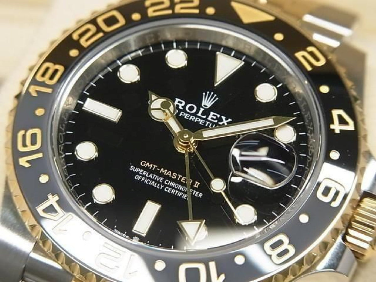 ROLEX GMT MasterII SS xYG black x gray bezel 126713GRNR '23 purchased Mens 193268737 hannari-shop