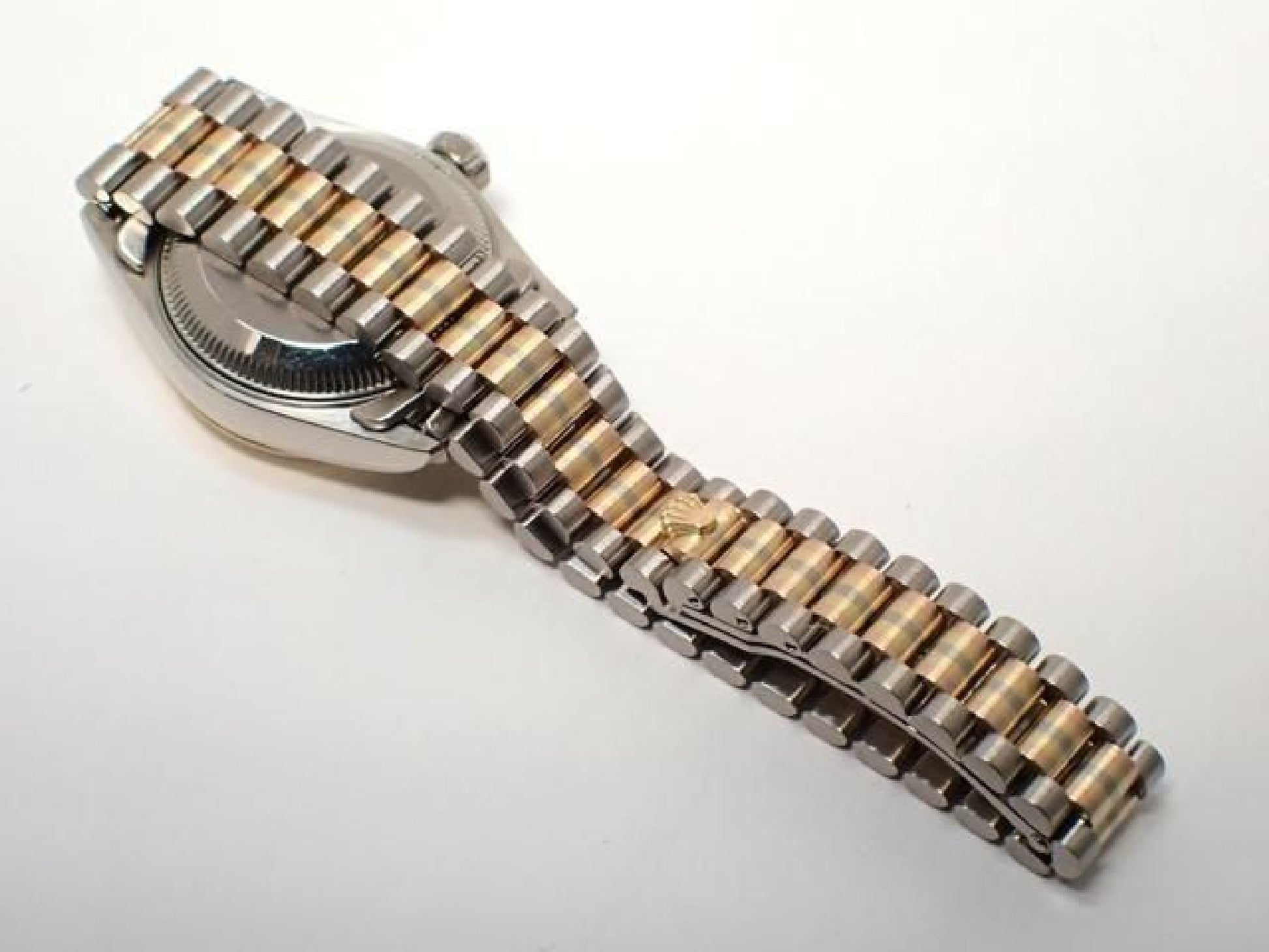 ROLEX Datejust Tridor 18KWG/ President Bracelet champagne Dial10P diamond index '98 Mens 193284152 hannari-shop