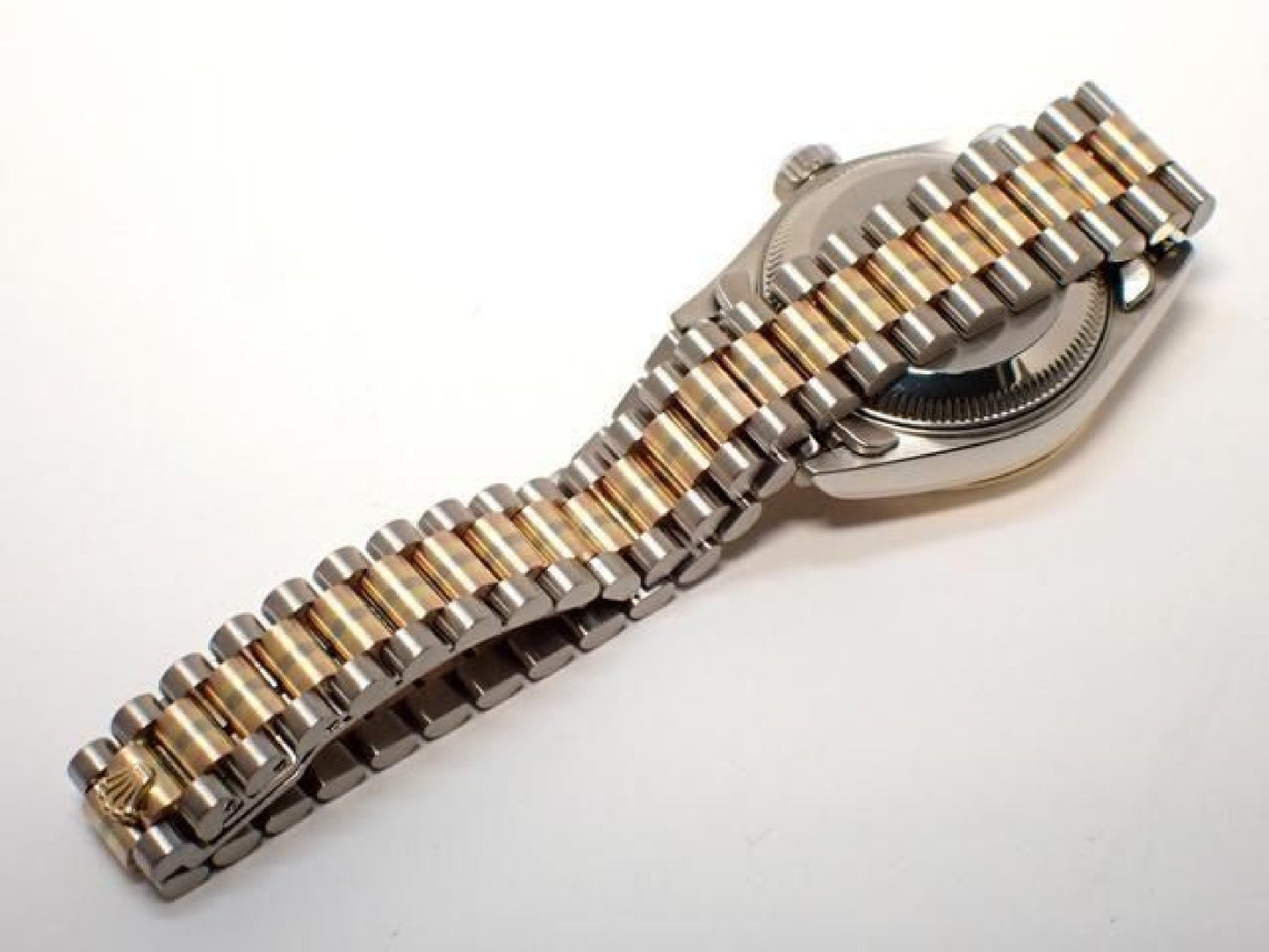 ROLEX Datejust Tridor 18KWG/ President Bracelet champagne Dial10P diamond index '98 Mens 193284152 hannari-shop