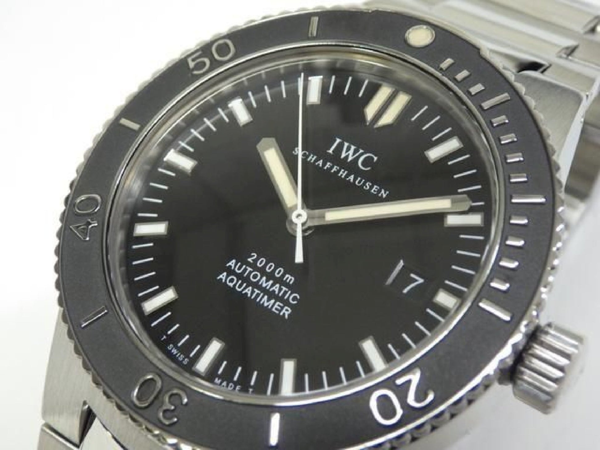 IWC GST Aquatimer Edelstahl 3536-002 Fisch Krone Herren 193346073 hannari-shop