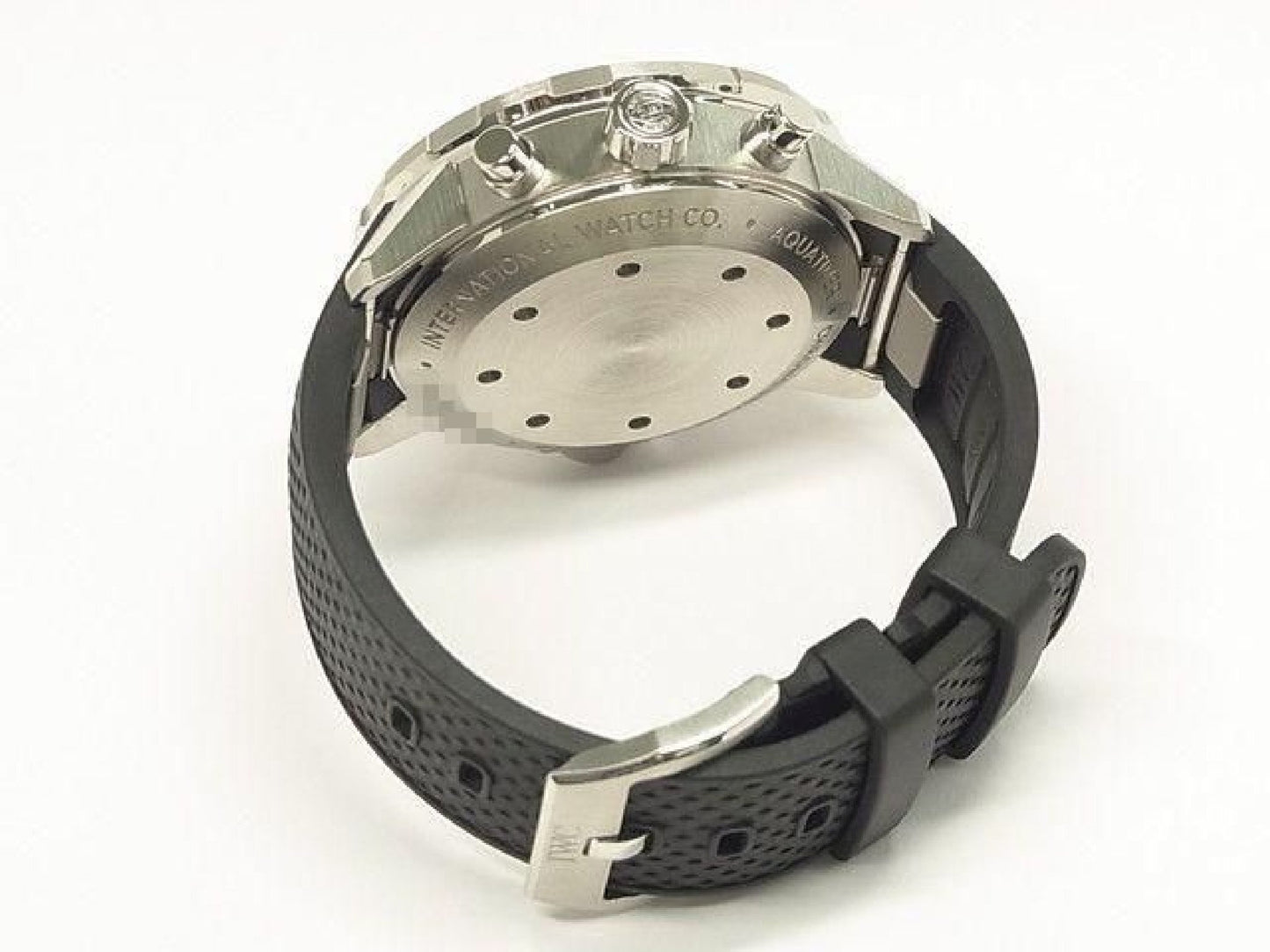 IWC Aquatimer Chronograph schwarz IW376803 echtes Armband Herren 193350077 hannari-shop