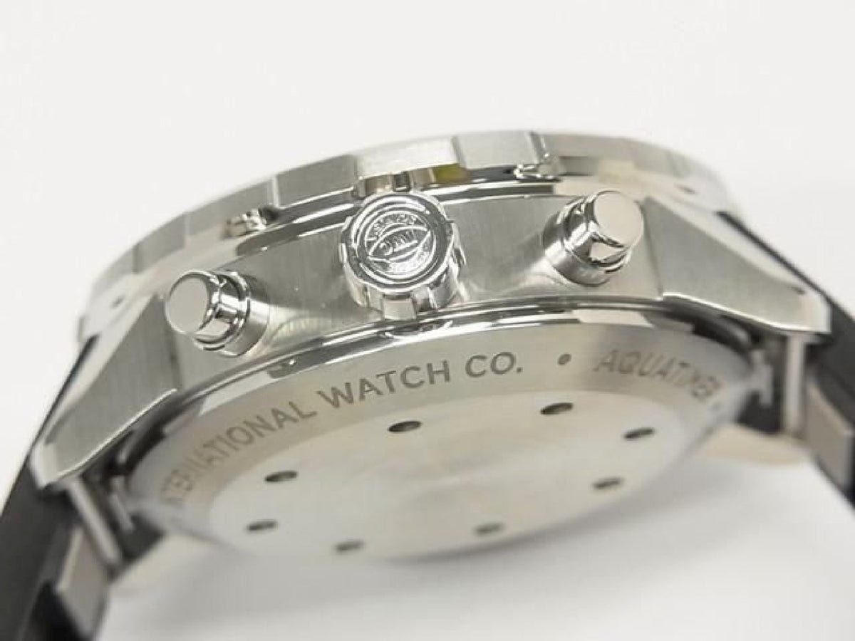 IWC Aquatimer Chronograph schwarz IW376803 echtes Armband Herren 193350077 hannari-shop