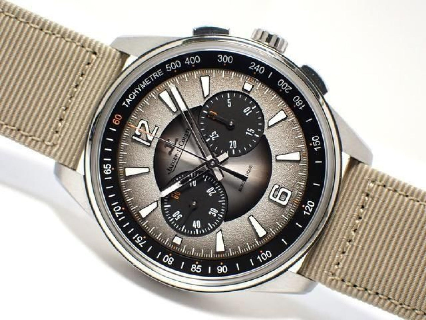 JAEGER LECOULTRE Polaris Chronograph gray Genuine goods SS Bracelet '23 Mens 193358909 hannari-shop