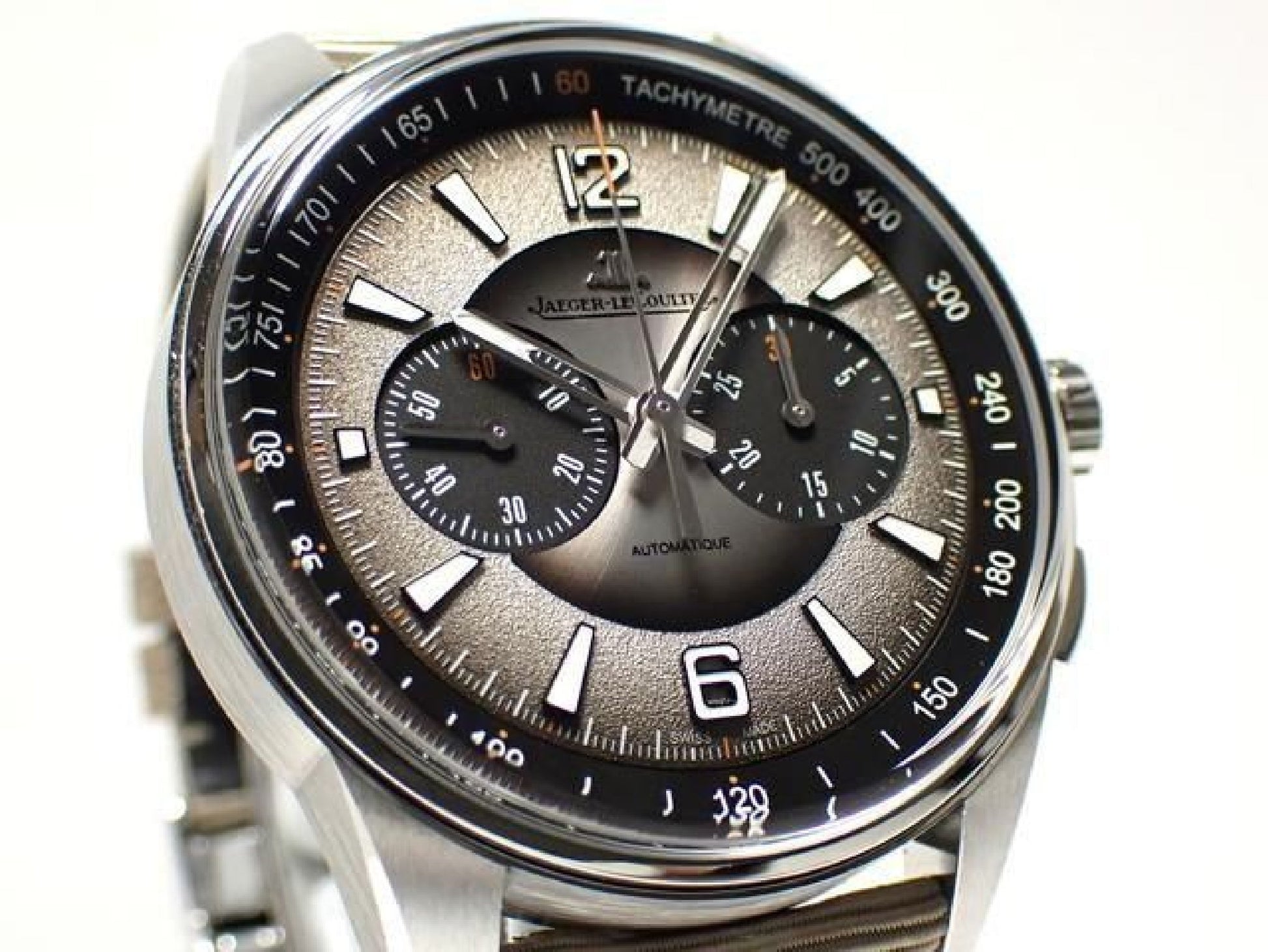 JAEGER LECOULTRE Polaris Chronograph gray Genuine goods SS Bracelet '23 Mens 193358909 hannari-shop