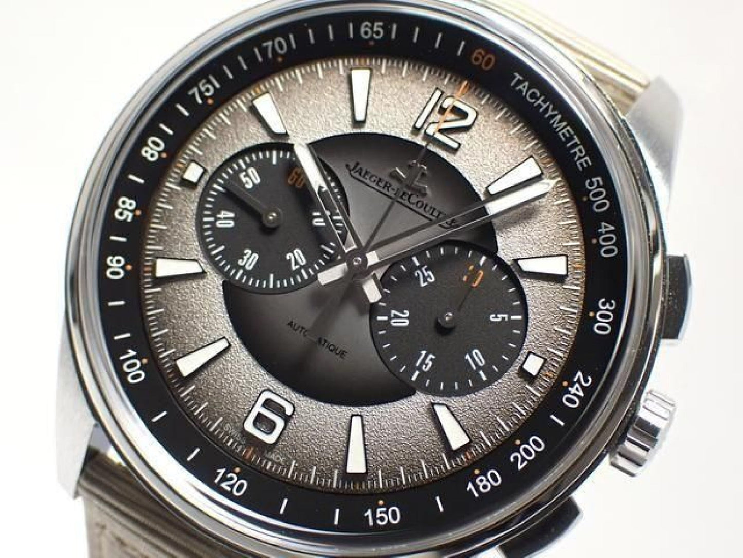 JAEGER LECOULTRE Polaris Chronograph gray Genuine goods SS Bracelet '23 Mens 193358909 hannari-shop