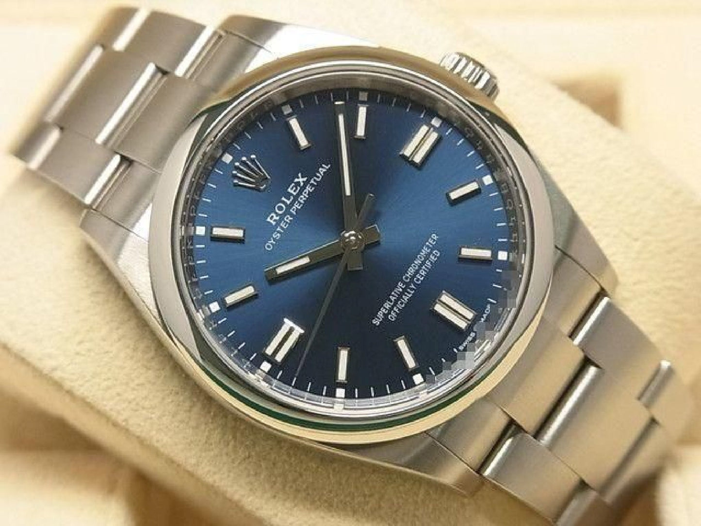 ROLEX Oyster PERPETUAL 36 blue Dial 126000 '24 purchased Mens 193372596 hannari-shop