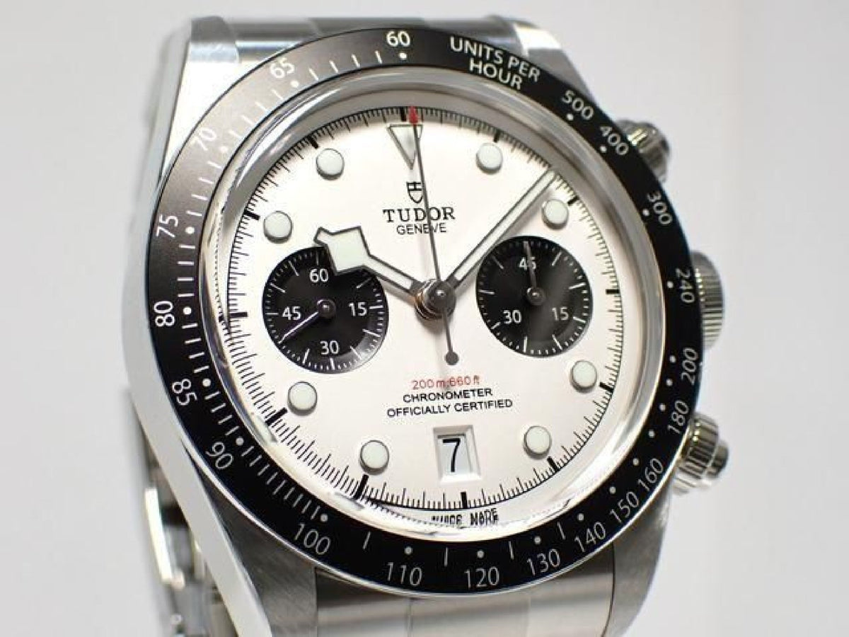 TUDOR Black Bay Chrono Opaline x black 79360N new buckle '25 Mens 193484008 hannari-shop
