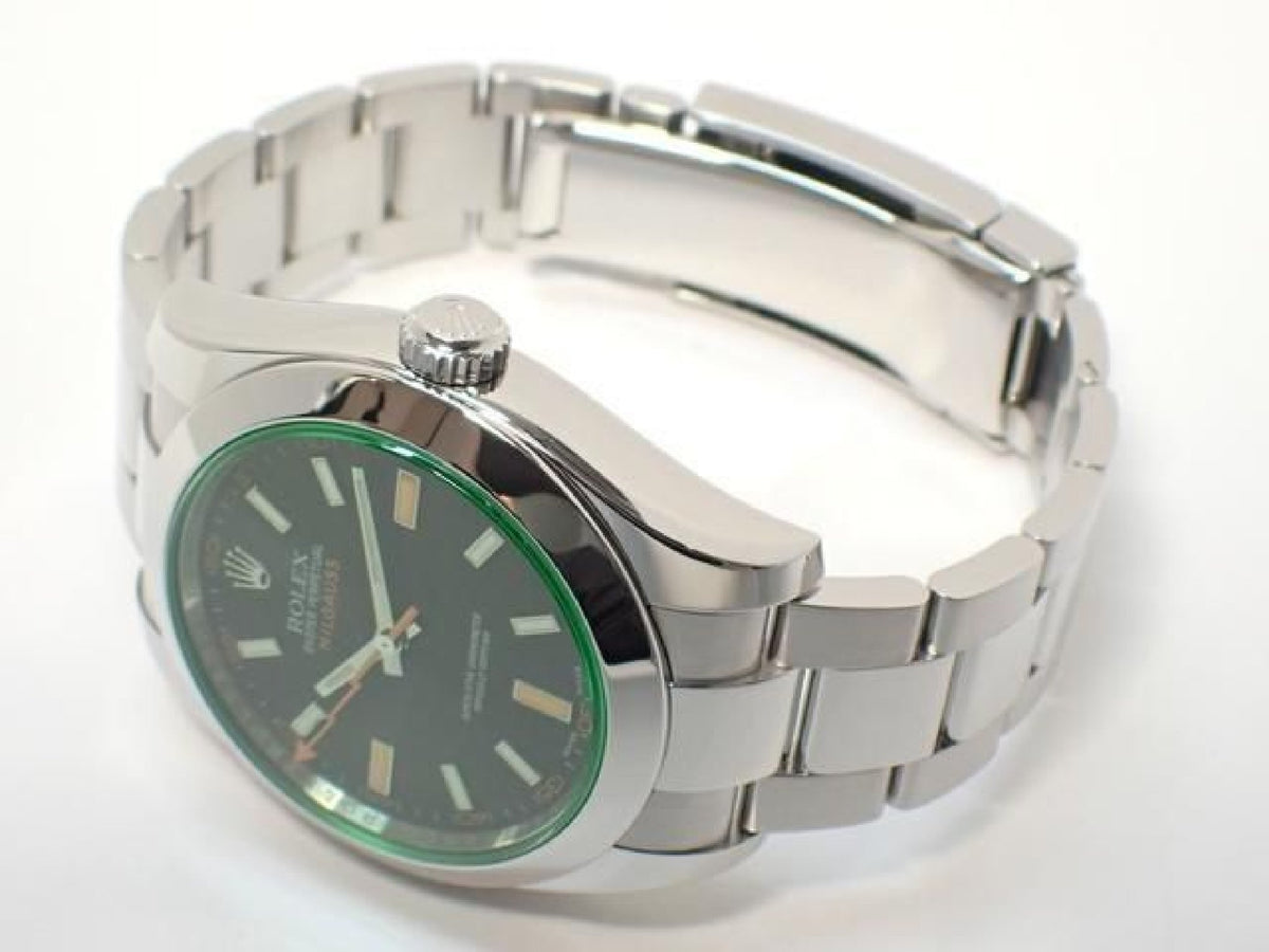 ROLEX Milgauss green glass 116400GV V series '09 Mens 193492972 hannari-shop