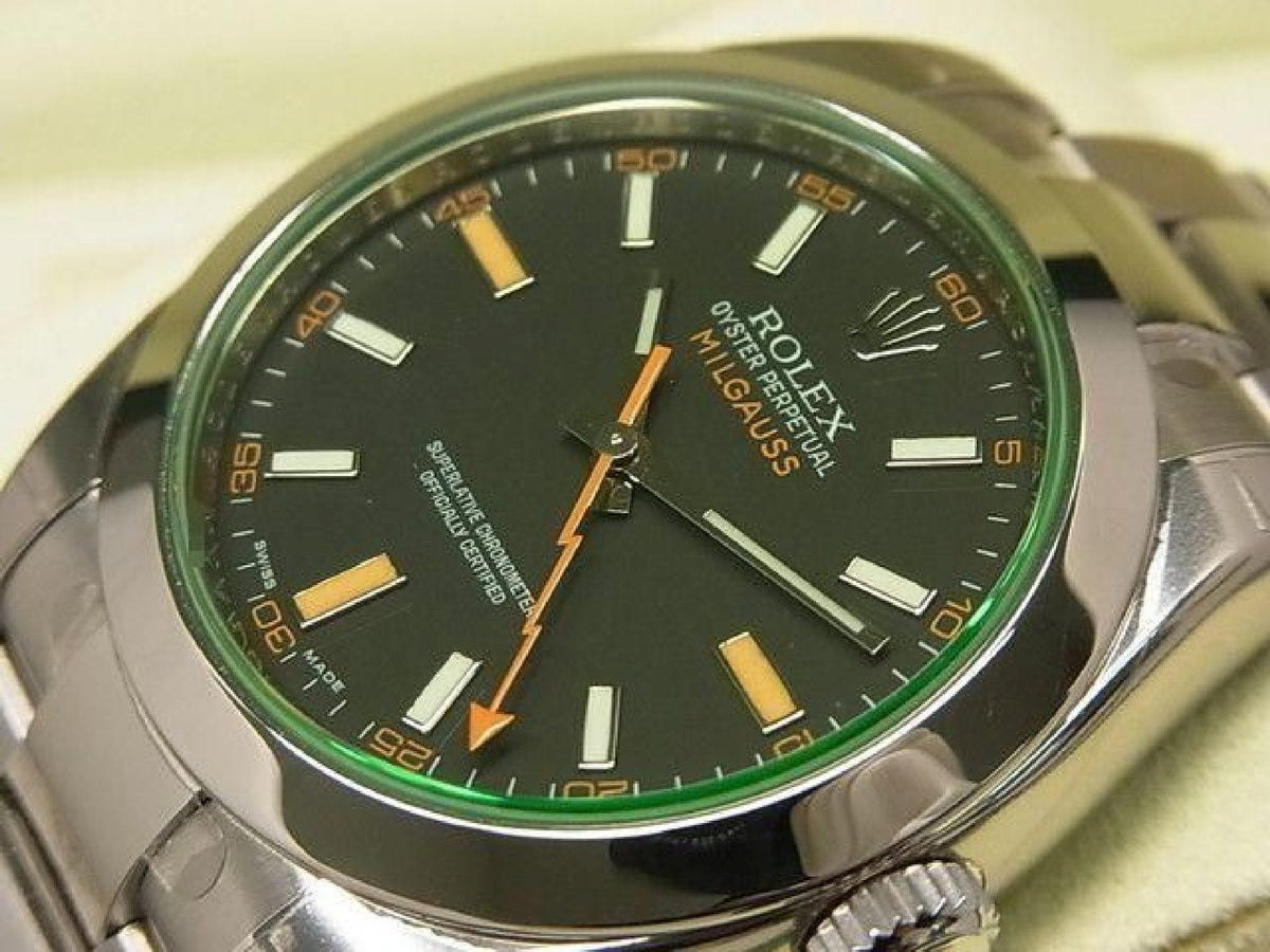 ROLEX Milgauss  black 116400GV V series protective seal unused Mens 193493885 hannari-shop