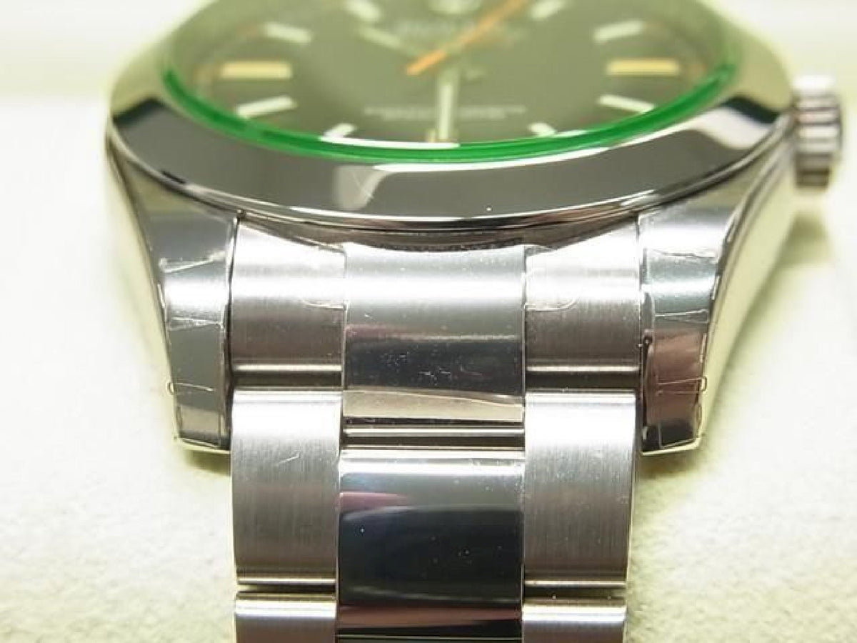 ROLEX Milgauss  black 116400GV V series protective seal unused Mens 193493885 hannari-shop
