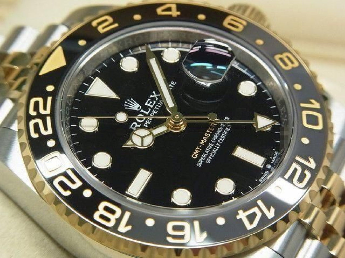 ROLEX GMT MasterII SS xYG combination black/ gray bezel 126713GRNR '26 purchased Mens 193531858 hannari-shop