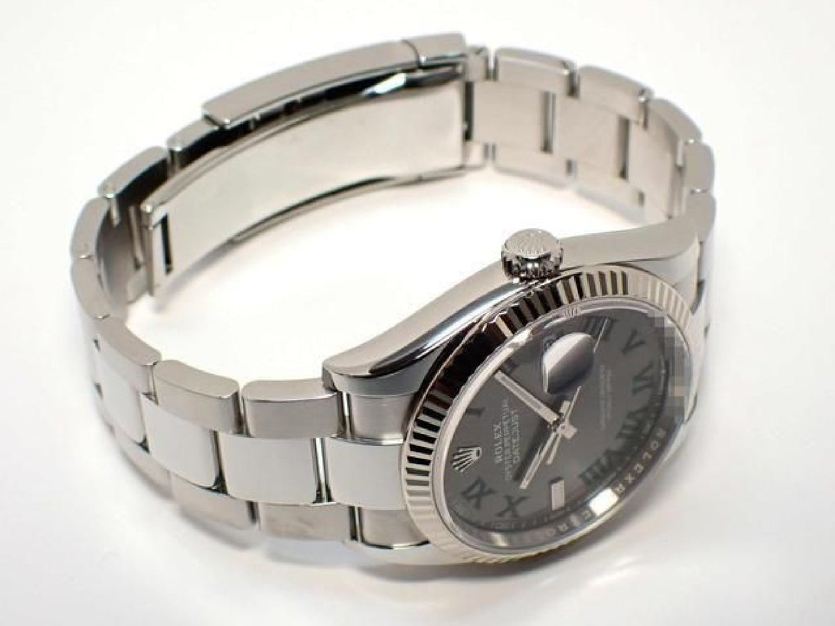 ROLEX Datejust 36 gray green Roman 126234 '24 Mens 193599029 hannari-shop