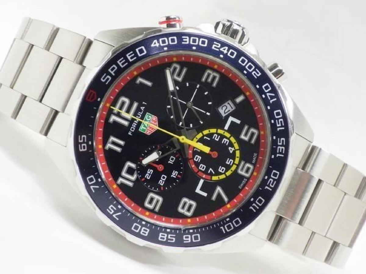 TAG HEUER Formula1 Chronograph Red Bull Racing quartz 43 MM Mens 193618132 hannari-shop