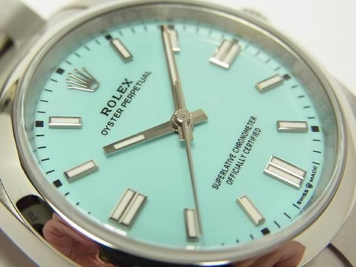 ROLEX Oyster PERPETUAL 36 turquoise blue Ref.126000 Mens 193686251 hannari-shop