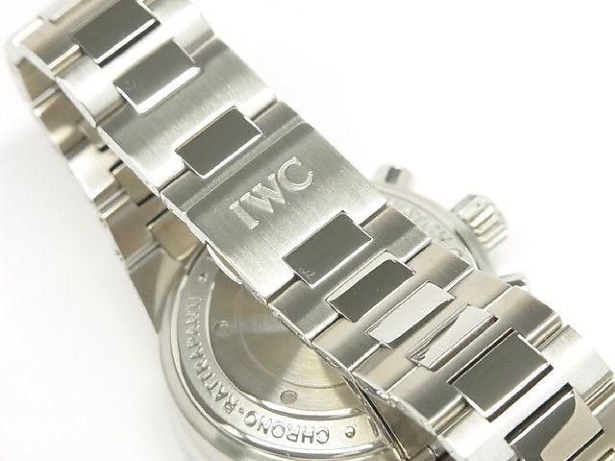 IWC GST Chronograph Rattrapante blue Dial 3715-008 Mens 193686797 hannari-shop
