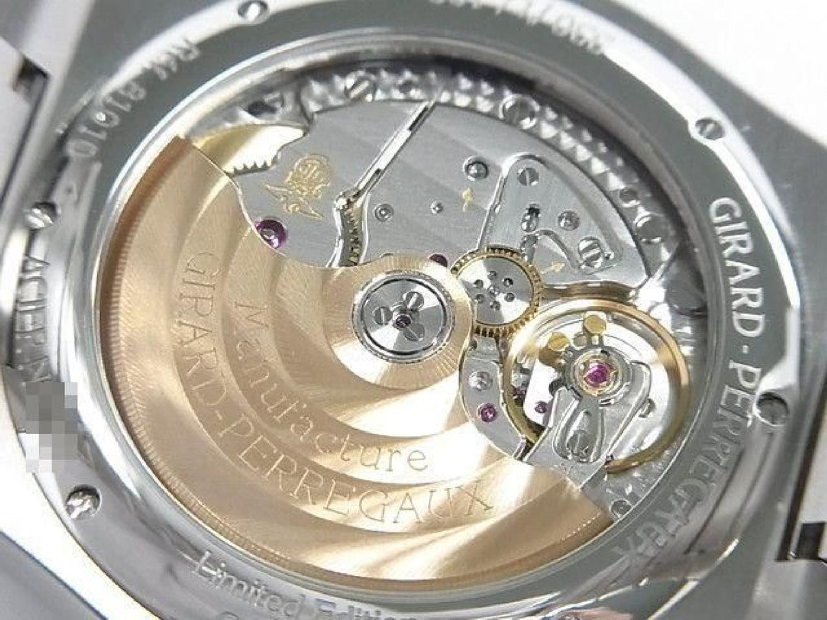 GIRARD PERREGAUX Laureato 42 MM black Onyx 81010-11-636-11A 188 Lot Limited Mens 193800388 hannari-shop