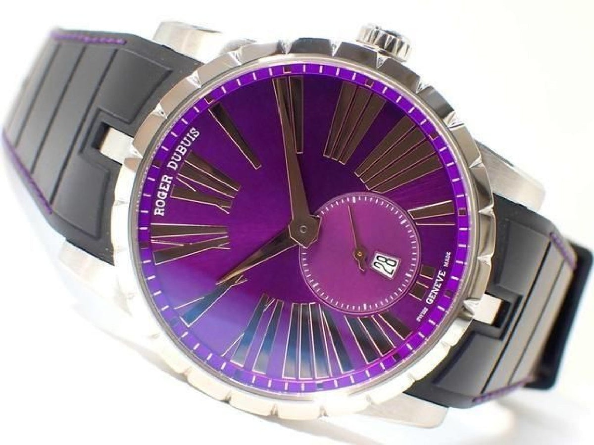 ROGER DUBUIS Excalibur42 SS lila Zifferblatt Originalware '21 Herren 193833104 hannari-shop