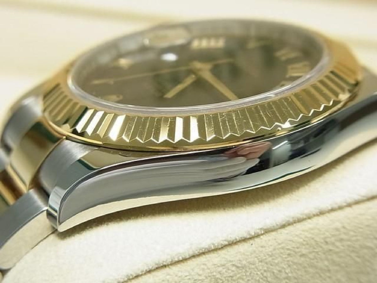 ROLEX DatejustII SS xYG Kombination Black Roman 116333 Originalware Herren 193837301 hannari-shop