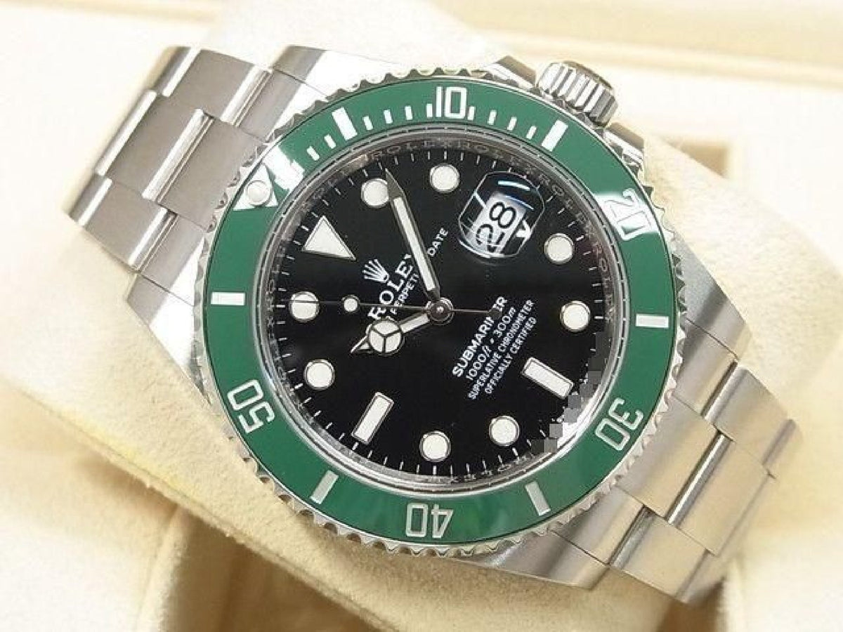 ROLEX Submariner date green bezel 126610LV '22 purchased Mens 193897908 hannari-shop