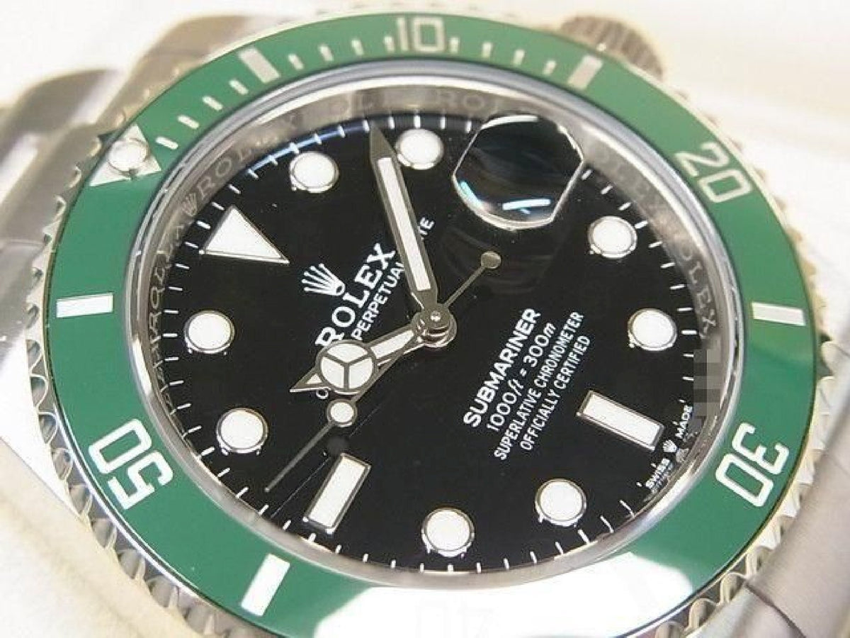 ROLEX Submariner date green bezel 126610LV '22 purchased Mens 193897908 hannari-shop