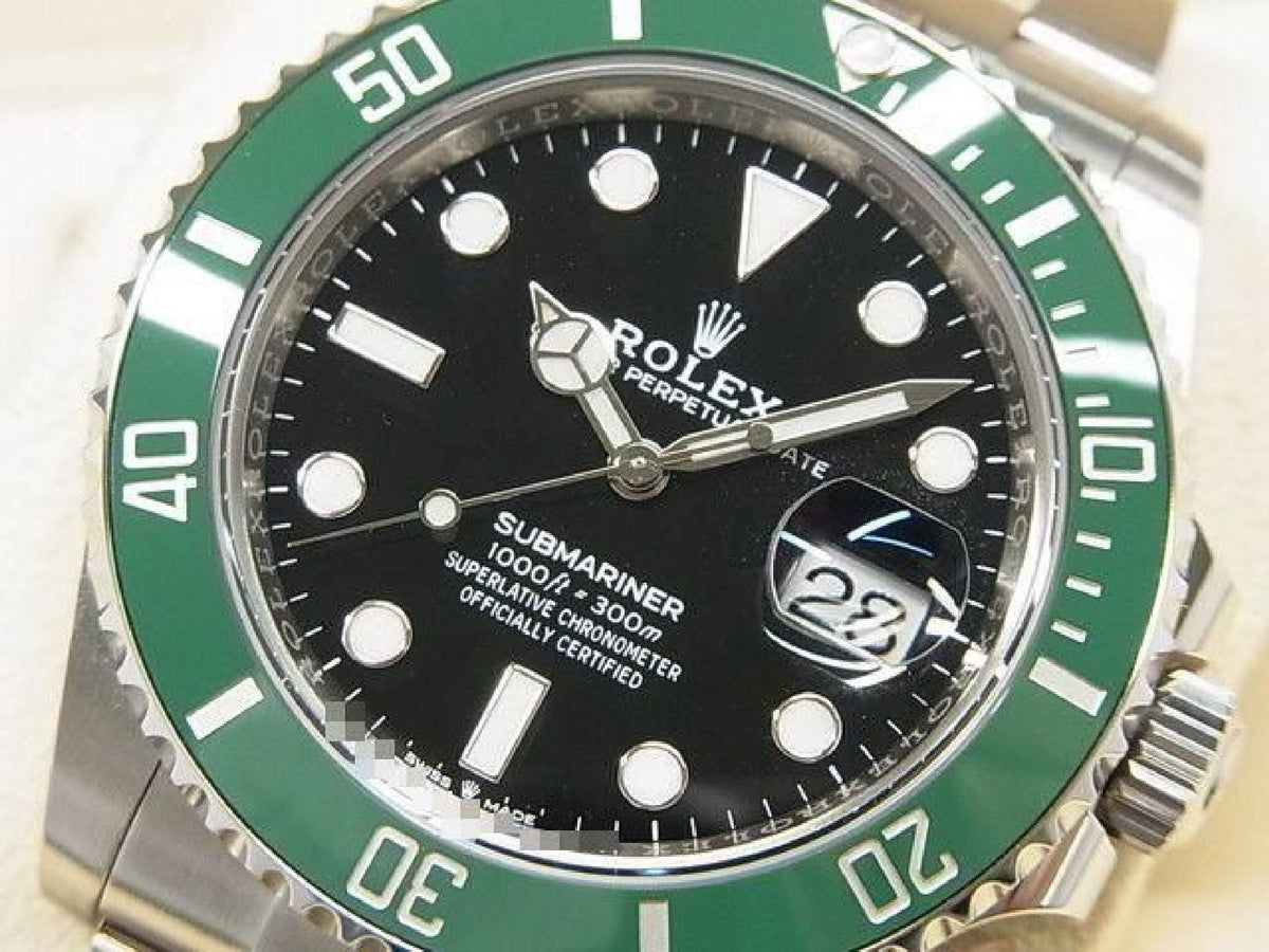 ROLEX Submariner date green bezel 126610LV '22 purchased Mens 193897908 hannari-shop