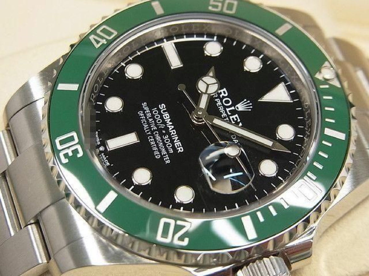 ROLEX Submariner date green bezel 126610LV '22 purchased Mens 193897908 hannari-shop