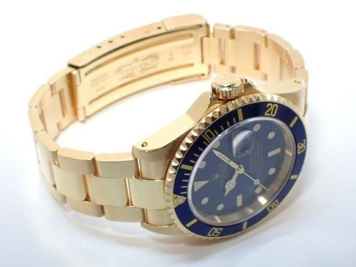ROLEX Submariner date 18KYG blue Dial Y series Mens 193904225 hannari-shop