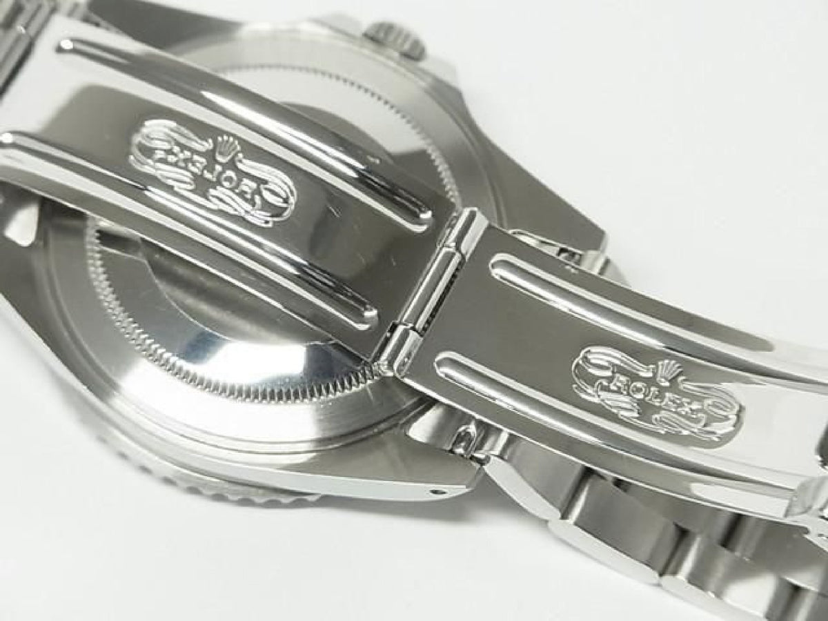 ROLEX GMT MasterII rote-blaue Lünette 16710 P-Serie schwarze Lünette Herren 193912798 hannari-shop