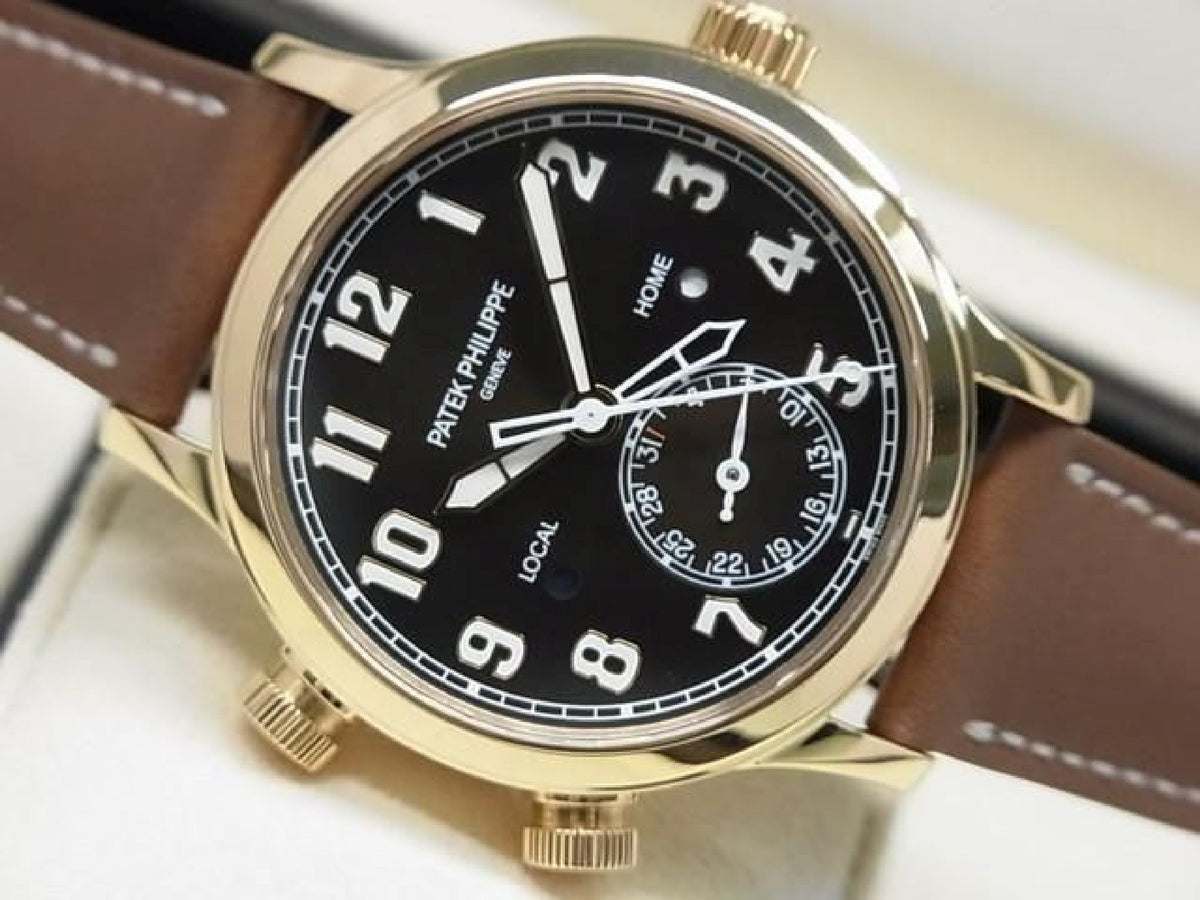 PATEK PHILIPPE Calatoraba Pilot's Travel Time medium 18KRG 7234R-001 Echtheitsware Herren 193914877 hannari-shop