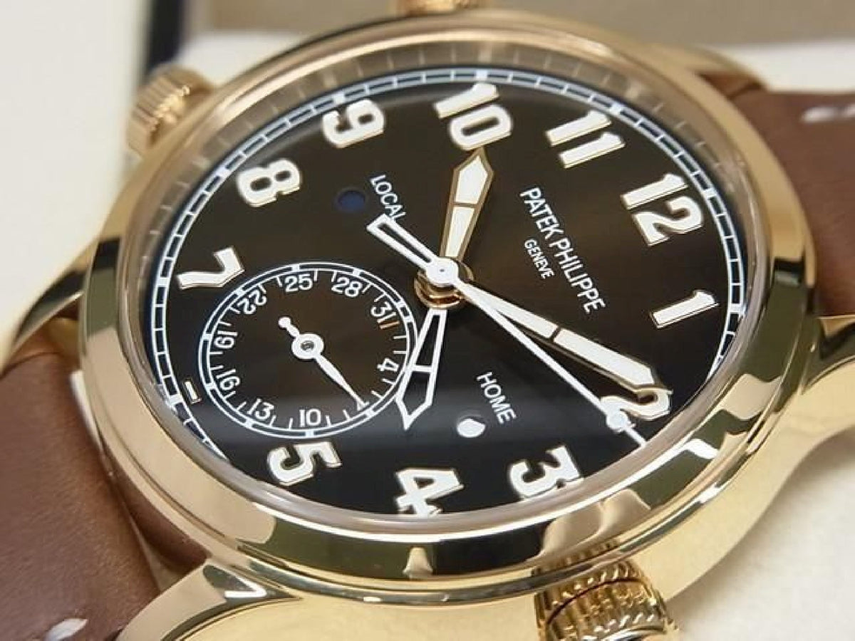 PATEK PHILIPPE Calatoraba Pilot's Travel Time medium 18KRG 7234R-001 Echtheitsware Herren 193914877 hannari-shop