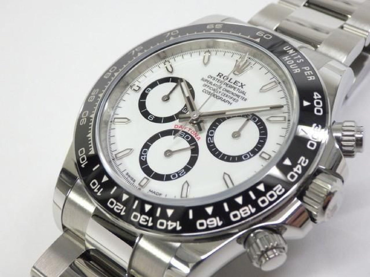ROLEX Daytona weißes Zifferblatt 126500LN '25 gekauft Herren 193986704 hannari-shop