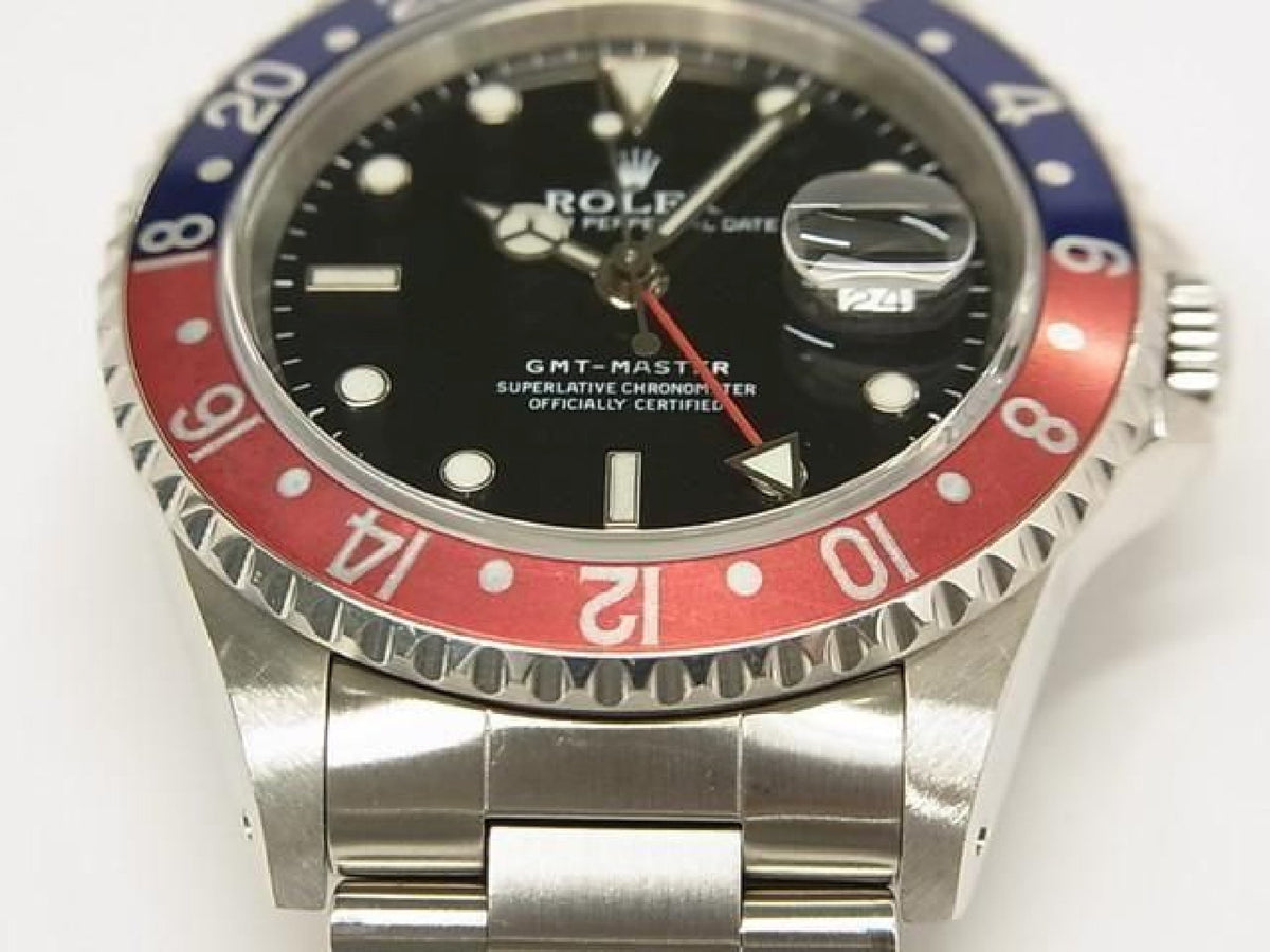ROLEX GMT Master rot-blauer Lünetteneinsatz 16700 letzteA Seriennummer Herren 193990744 hannari-shop
