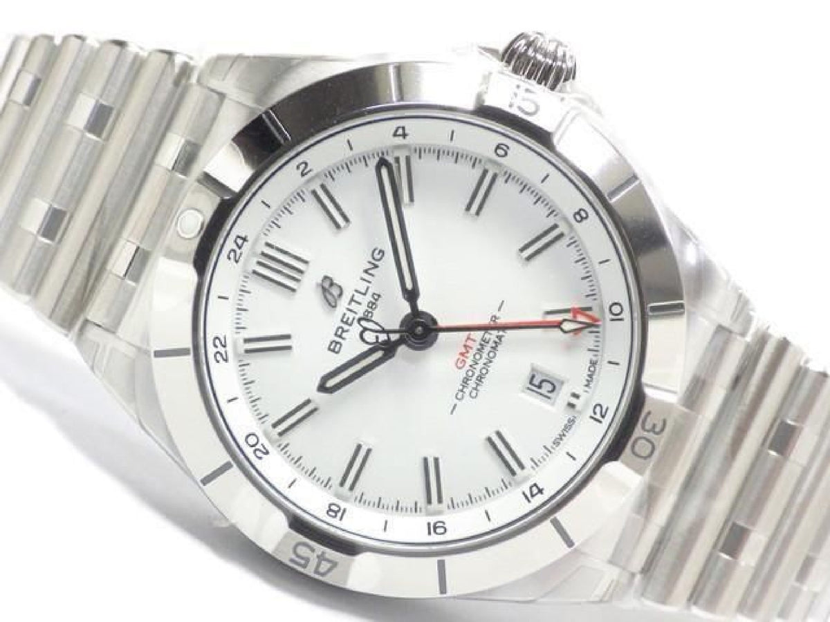 BREITLING Chrono Mat Automatic GMT 40 weiß A32398101A1A1 Herren 194013854 hannari-shop