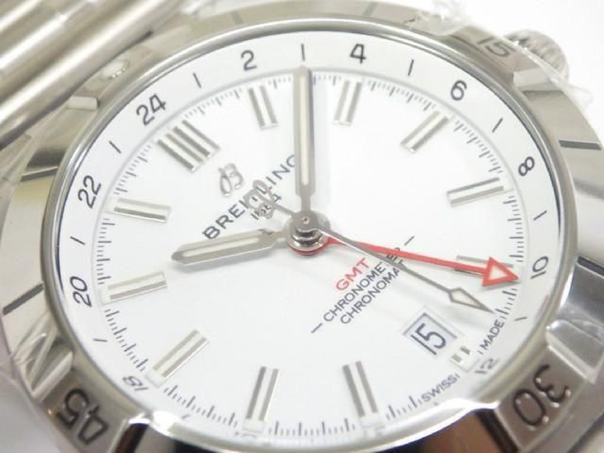 BREITLING Chrono Mat Automatic GMT 40 weiß A32398101A1A1 Herren 194013854 hannari-shop