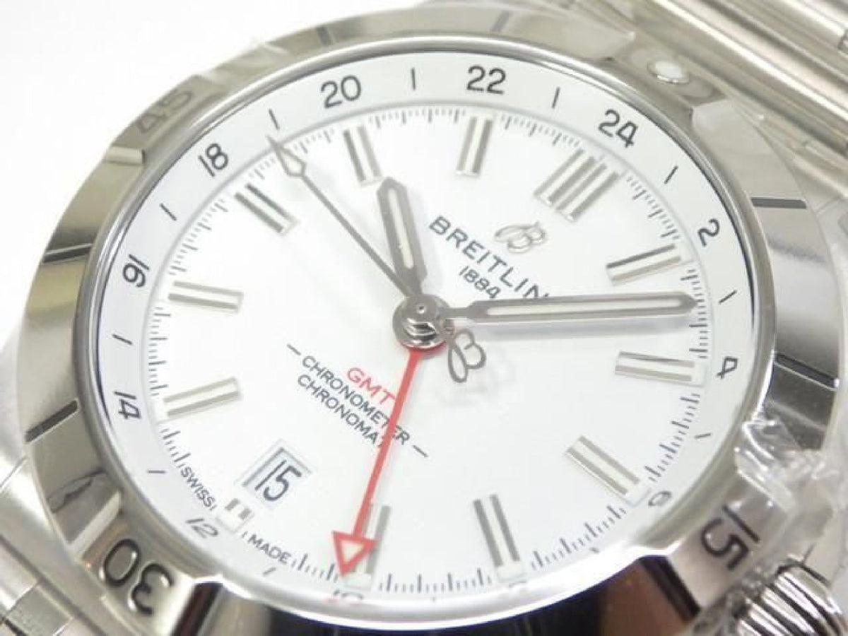 BREITLING Chrono Mat Automatic GMT 40 weiß A32398101A1A1 Herren 194013854 hannari-shop