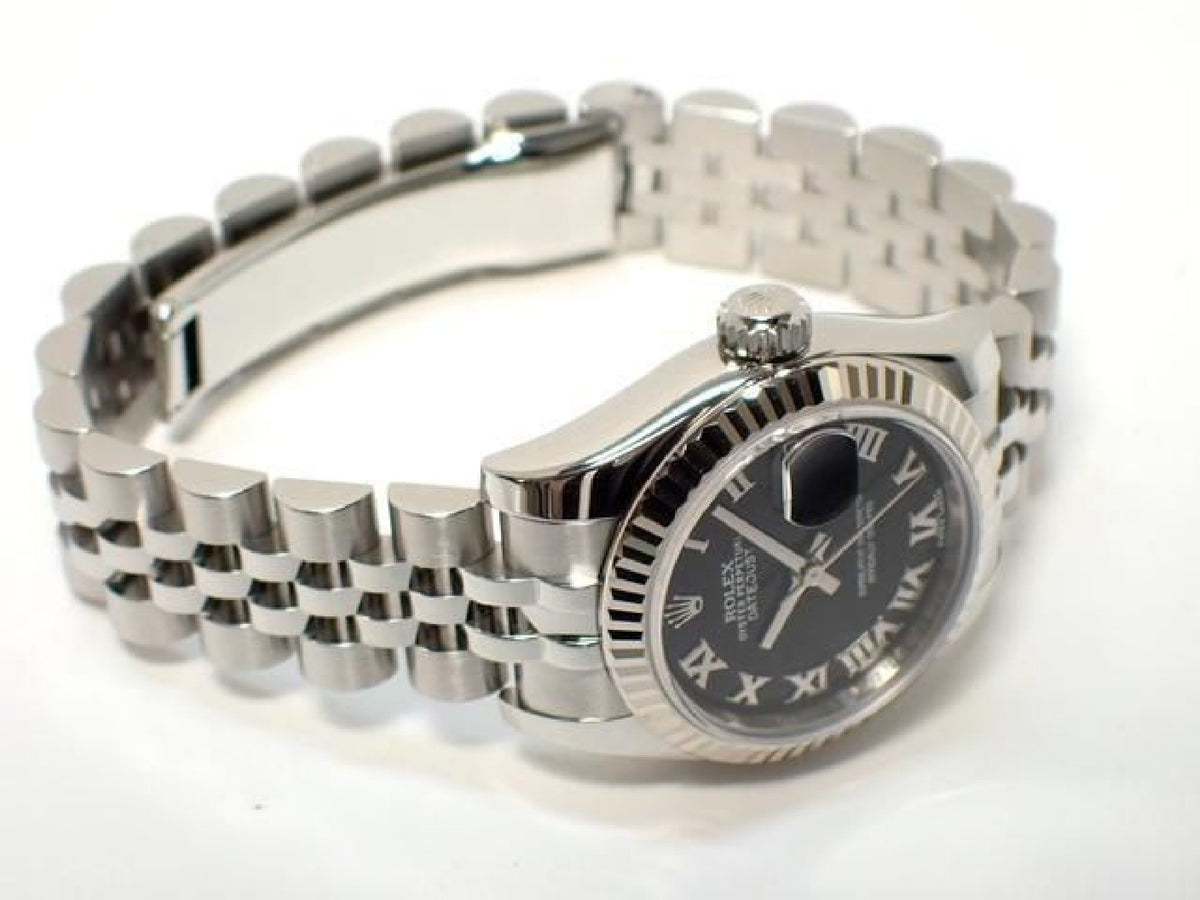 ROLEX Lady Datejust Black Roman 179174 '13 Womens 194022347 hannari-shop