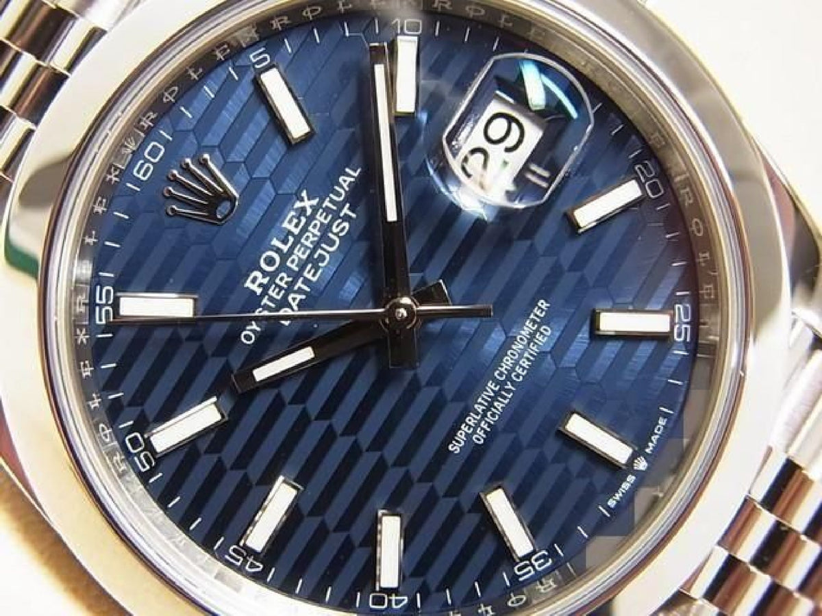 ROLEX Datejust41 blue fluted motif Ref.126300 Mens 194031462 hannari-shop