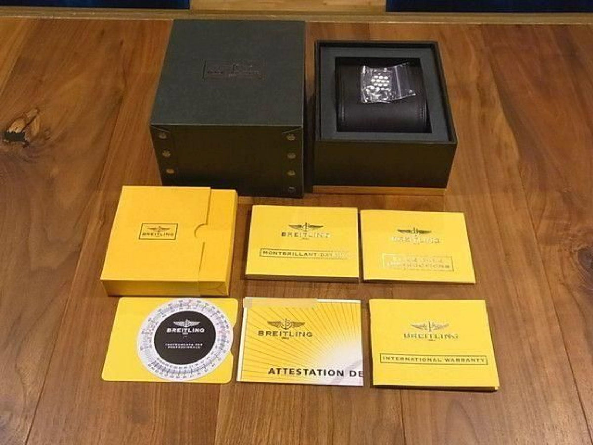 BREITLING Montbrillant Datora schwarzes A21330 Armband-Spezifikation Herren 194221755 hannari-shop