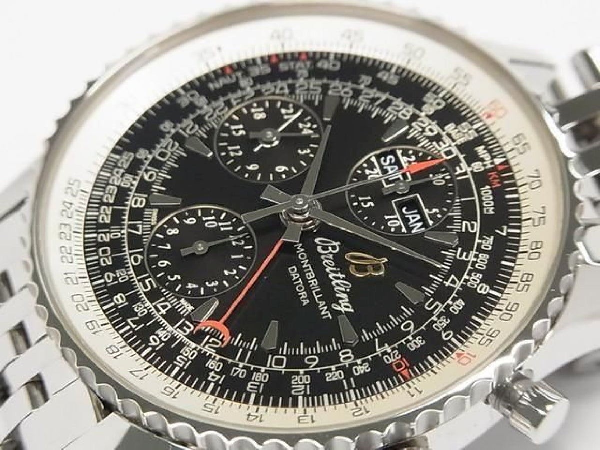 BREITLING Montbrillant Datora schwarzes A21330 Armband-Spezifikation Herren 194221755 hannari-shop