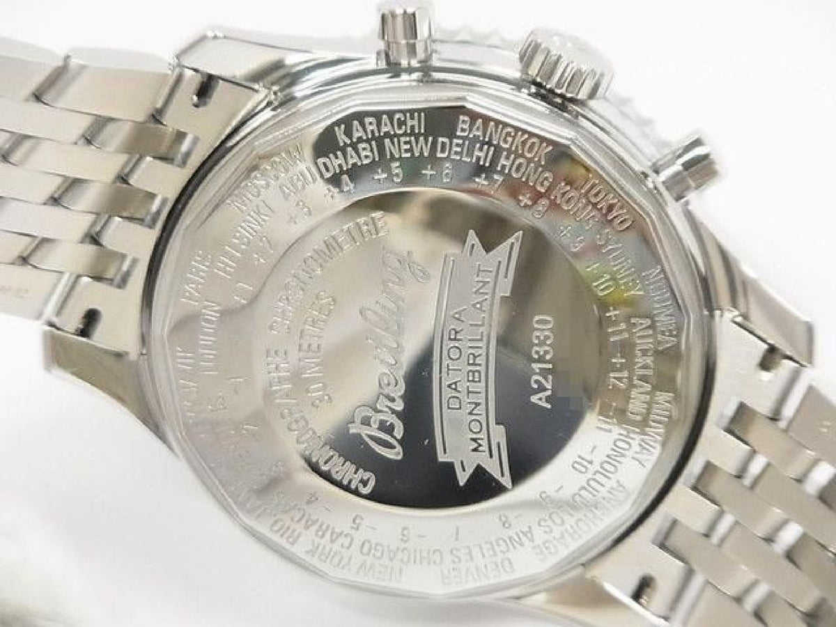 BREITLING Montbrillant Datora schwarzes A21330 Armband-Spezifikation Herren 194221755 hannari-shop