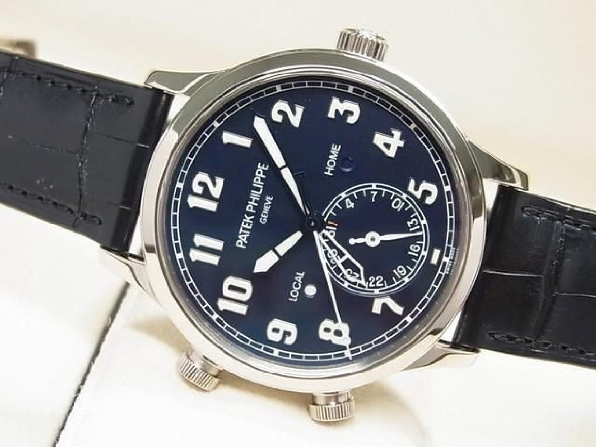 PATEK PHILIPPE Calatoraba Pilot's Travel Time 18KWG 5524G-001 Herren 194222577 hannari-shop