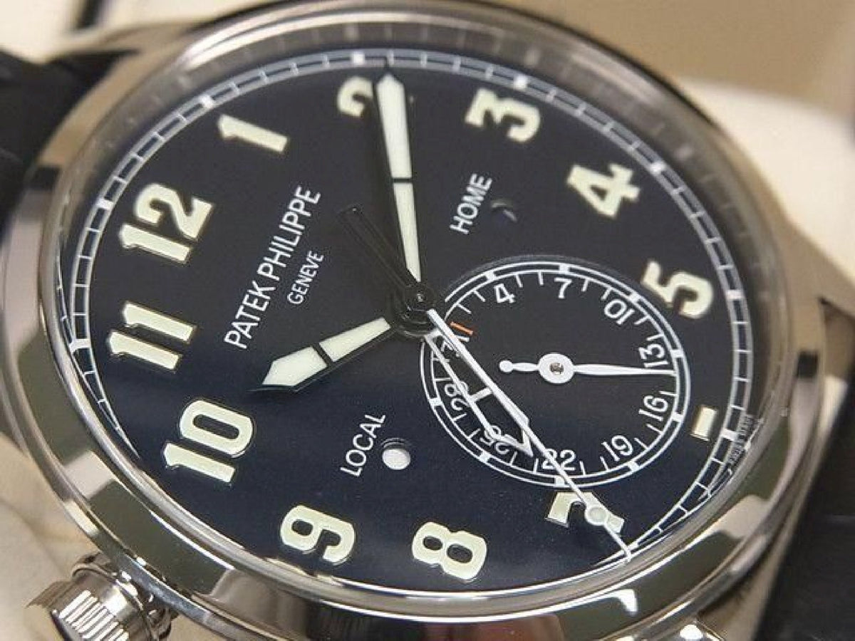 PATEK PHILIPPE Calatoraba Pilot's Travel Time 18KWG 5524G-001 Herren 194222577 hannari-shop