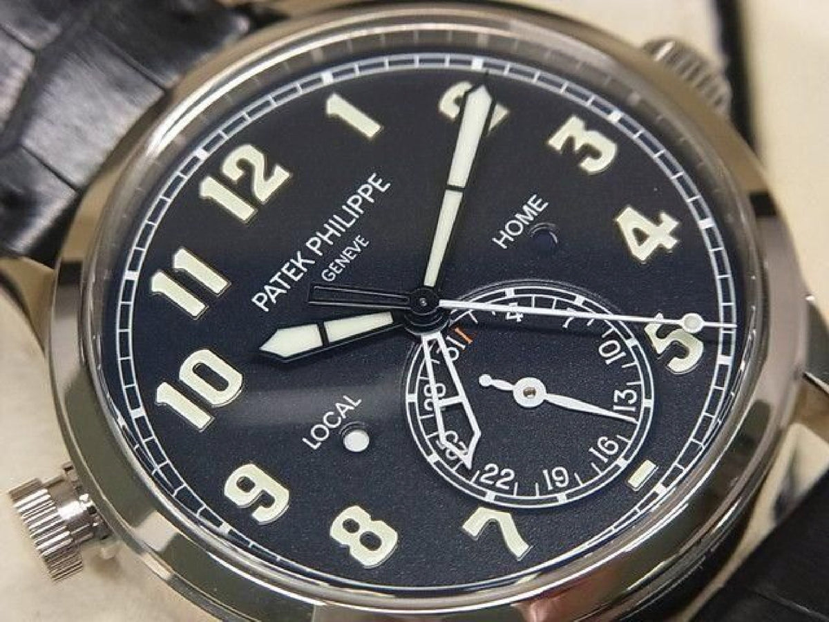 PATEK PHILIPPE Calatoraba Pilot's Travel Time 18KWG 5524G-001 Herren 194222577 hannari-shop