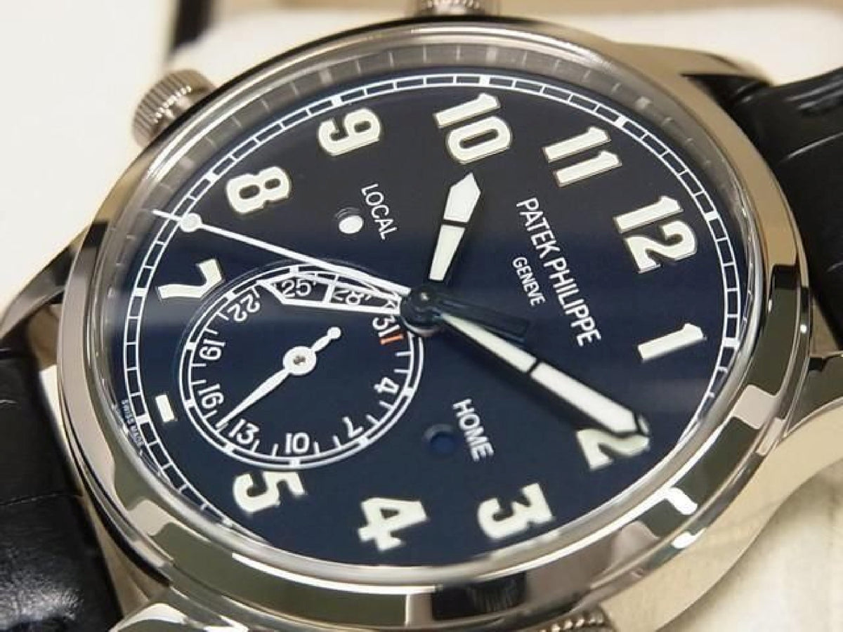 PATEK PHILIPPE Calatoraba Pilot's Travel Time 18KWG 5524G-001 Herren 194222577 hannari-shop