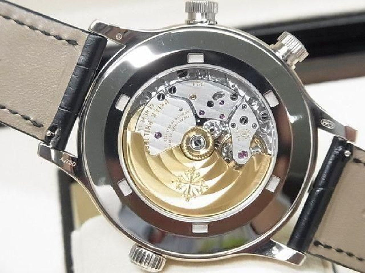 PATEK PHILIPPE Calatoraba Pilot's Travel Time 18KWG 5524G-001 Herren 194222577 hannari-shop