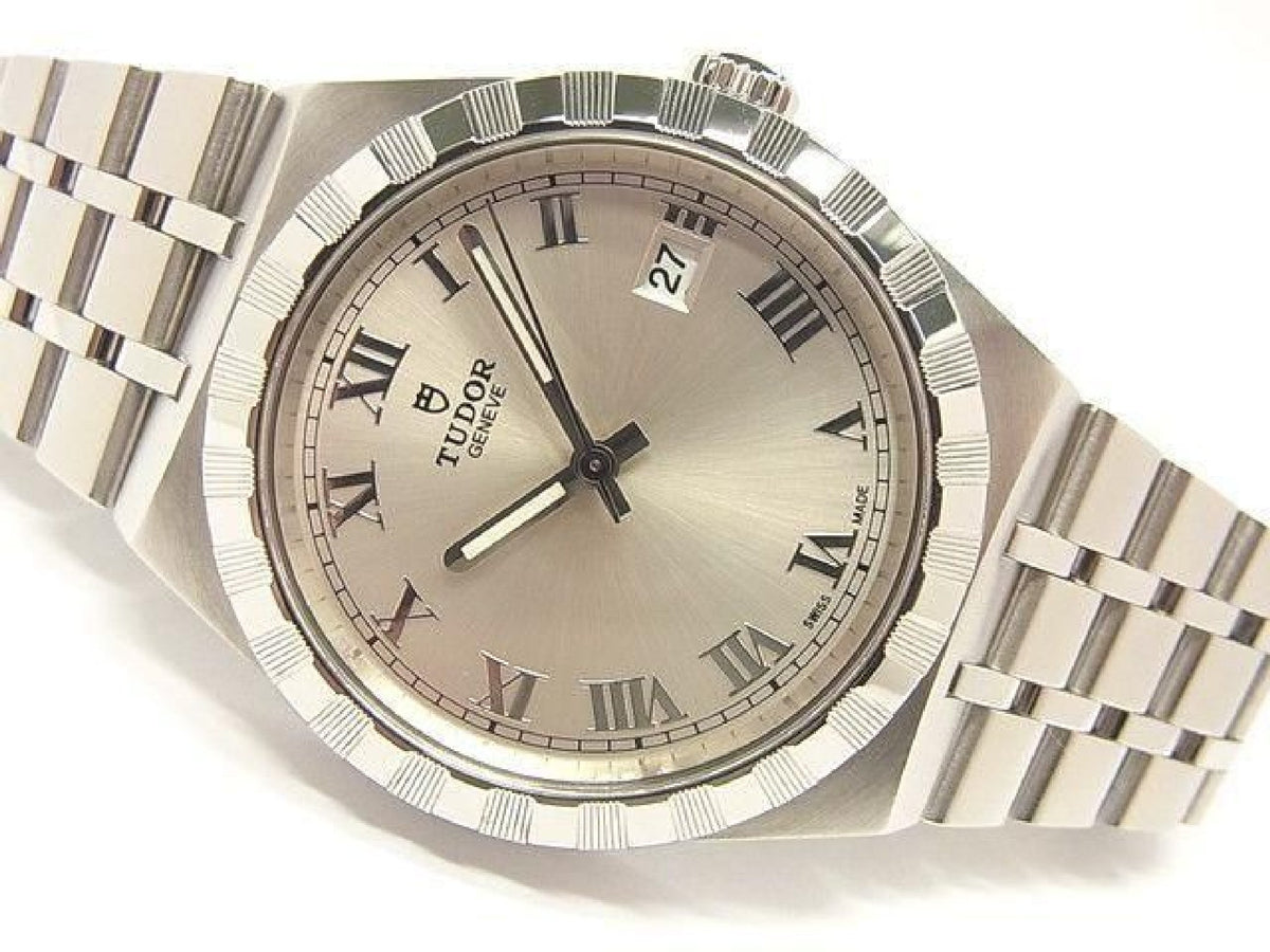 TUDOR Royal 38 MM silbernes Zifferblatt 28500 Herrenuhr 194241742 hannari-shop