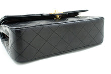 CHANEL Classic Double Flap 9" Chain Shoulder Bag Black Lambskin m85 hannari-shop