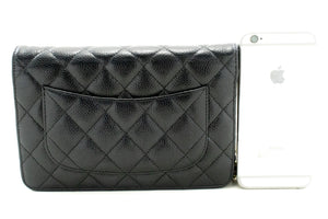 CHANEL Caviar Wallet On Chain WOC Black Shoulder Bag Crossbody n45 hannari-shop
